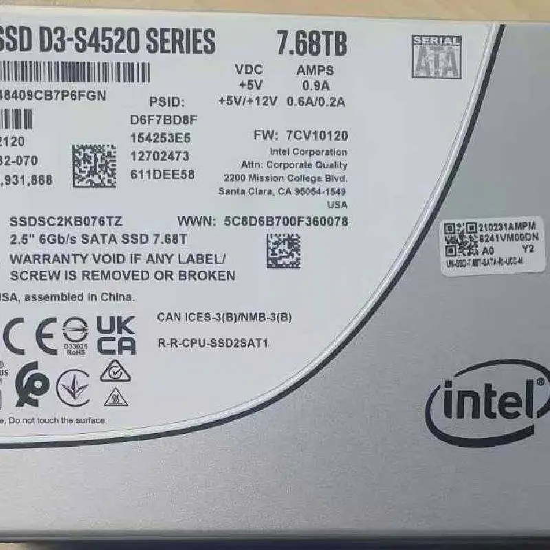 0231AMPM D3-S4520 H3C 7.68TB 6G SATA Ӳ